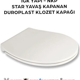 Resim Nkp Igk Yapı - 0422 Star Yavaş Kapanan Duroplast Klozet Kapağı 