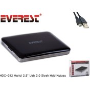 Resim Everest Harici 2.5` Usb 2.0 Siyah Hdd Kutusu Hdc-242 