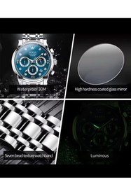 Resim NEALDİN OLEVS 2889 Lüks Quartz Kronograf Erkek Kol Saati – Şık ve Dayanıklı Tasarım 