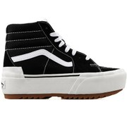 Resim Vans Siyah Kadın Yüksek Taban Süet Kanvas Lifestyle Ayakkabı VN0A4BTW5ZN1 UA SK8-Hi Stacked 