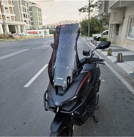 Resim Motocam Rks Lince 125 Ön Cam 2021-2026 Model 65cm Siyah Renkli 4mm Orta Boylu 
