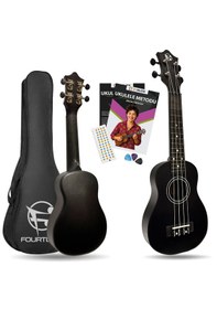 Resim Fourtune Loki Sp-21bk Soprano Siyah Ukulele Seti Başlangıç Seviye Siyah 
