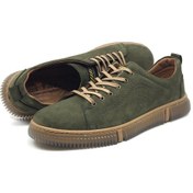 Resim Luis Figo Hakiki Deri Rahat Ortopedik Erkek Günlük Spor Ayakkabı 39-44 Haki 