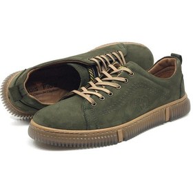 Resim Luis Figo Hakiki Deri Rahat Ortopedik Erkek Günlük Spor Ayakkabı 39-44 Haki 