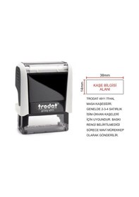 Resim Trodat 4911 - İsim-ünvan Kaşesi Mavi N11.3242 