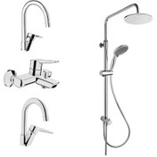 Resim Artema Solid S Batarya Seti + System Rain Tepe Ls25 Duş Seti 