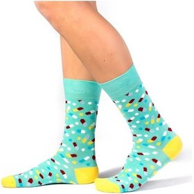 Resim Ozzy Socks 6'lı Organik Pamuklu Dikişsiz Erkek Çok Renkli Desenli Çorap (448387656) Yeşil 