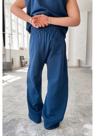 Resim İndigo Cozy Premium Basic Baggy Eşofman İndigo 