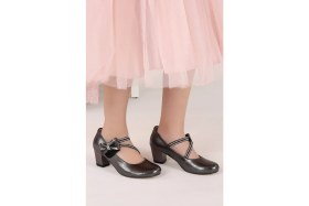 Resim Kiko 750 Vakko Günlük Kız Çocuk 4 cm Topuk Babet Ayakkabı 