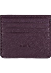 Resim Damy Hakiki Deri Unisex Kartlık 512mg - Mürdüm 