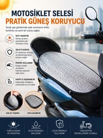 Resim Apec Ps5 2 Motosiklet Sele Koruyucu Kılıf, Su Geçirmez Sele Güneşliği, Koltuk Koruyucu Ped 