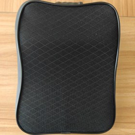 Resim 1 adet Siyah Hafıza Köpük Araba Başlık Yastığı - Geliştirilmiş Konfor ve Stil için Elmas Desenli Ergonomik Polyester Kılıf, Uzun Sürüşler için Dayanıklı Sünger Dolgu, Rahat Sürüş Yastığı | Modern Araç Dekoru | Konturlu Şekil, Araba Yastığı 