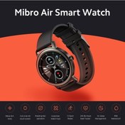 Resim Treasures Mibro Air Akıllı Saat Spor Modları Zengin 1.28 İnç Tft Dokunmatik Ekran 12 Mod 24 Saat Kalp Atış Hızı İzleyici 200mah Pil Siyah 