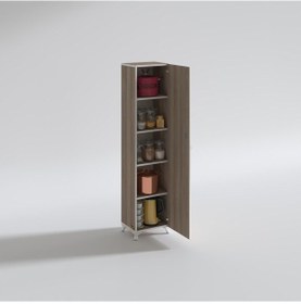 Resim Kenzlife mutfak dolabı zehra 168*030*032 crd kilitli ayaklı banyo evrak ofis kitaplık ayakkabılık kiler 