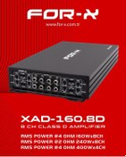 Resim For-X XAD-160.8D 8 KANAL PRO OTO AMFİ 