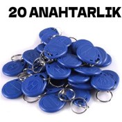Resim Electrimax Manyetik Anahtarlık -20 Adet Rfid Keyfob Göstergeç Anahtarlık 125 Khz Proximity 
