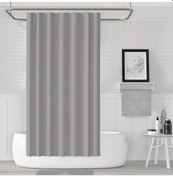 Resim Zethome Jackline Banyo Duş Perdesi 0010 Gri Tek Kanat 1X180X200 Gri 