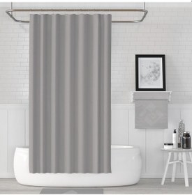 Resim Zethome Jackline Banyo Duş Perdesi 0010 Gri Tek Kanat 1X180X200 Gri 