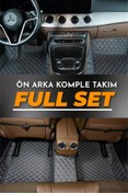 Resim stiloto Fiat Egea (2015-2023) Uyumlu Özel Dikim Deri 7d Havuzlu Paspas 