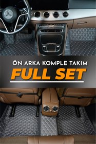 Resim stiloto Fiat Egea (2015-2023) Uyumlu Özel Dikim Deri 7d Havuzlu Paspas 