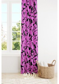 Resim Rich Girl Desenli Fon Perde Genç Odası Oturma Odası Süet Dijital Baskılı Ekstrafor Büzgü Tek Kanat Çok Renkli 