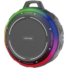 Resim Lenyes S223 Rgb Işıklı Askı Aparatlı Mini Bluetooth Speaker Hoparlör V5.3 Siyah 