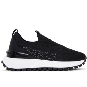 Resim Kadın Siyah Kumaş Sneaker 