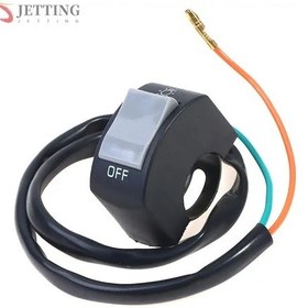 Resim A11-1pc Motosiklet Anahtarı Tehlike Işık Anahtarı Düğmesi Elektrikli Araç Çift Flaş Uyarı Acil Durum Lambası Sinyal Flaşör 
