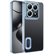 Resim Zore 14t Pro Kılıf Kamera Korumalı Logo Gösteren İksp Omega Kapak - Sierra Mavi Sierra Mavi 