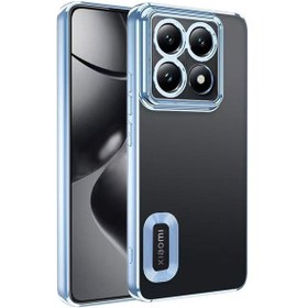 Resim Zore 14t Pro Kılıf Kamera Korumalı Logo Gösteren İksp Omega Kapak - Sierra Mavi Sierra Mavi 