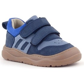 Resim Rakerplus Schaggy Hakiki Deri Lacivert Mavi Bebek Spor Ayakkabı Lacivert 