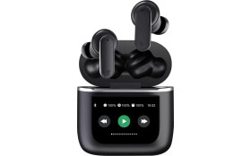 Resim Bix X3 Soundcraft Anc/enc Destekli Dokunmatik Dijital Ekranlı Bluetooth 5.4 Tws Kulak Içi Kulaklık Siyah 