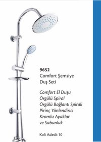Resim C.M.S ARMATÜR C.m.s Comfort Şemsiye Duş Seti 