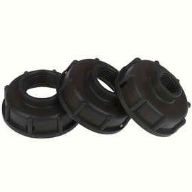 Resim 1 adet S60X6 IBC Su Tankı Bağlantısı - 1/2", 3/4", 1" Kaba Dişli Hortum, Kalınlaştırılmış Plastik Tahliye Tapa Adaptörü Bahçe, Avlu, Fidanlık için 