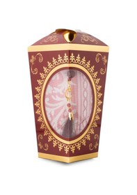 Resim Ramazan Feneri Tesbih + Seccade Seti Kraft Asetat Kutu, Bordo Bordo 65 X 100 Cm 