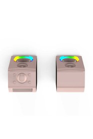 Resim Canpay Taşınabilir RGB Işıklı Kablosuz Bluetooth Speaker Hoparlör Güçlü Ses 11 Farklı Renkli Işık Atmosferi 