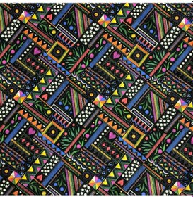 Resim Döşemelik Kumaş Dijital Baskı Renkli Markis Desen 