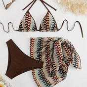 Resim Ulusal Tarz Özel Kumaş Kişiselleştirilmiş Moda Bikini Takımı 