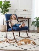 Resim OdinBazaar Sallanan Koltuk | Lacivert Sallanır TV Koltuğu ve Dinlenme Sandalyesi – Modern Konforlu Tasarım 