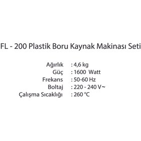 Resim Vira Vi-ra Fl-200 Pprc Plastik Boru Kaynak Makinası Ayaklı Tek Vıfl200 