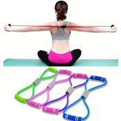 Resim 8-şekilli Gerilim Kemeri Kolları ile, Elastik Yoga Direnç Bandı, Kol ve Bacak Esnetme için Göğüs Genişletme Kemeri, Egzersiz, Yoga, Pilates için Uygun, Başlangıç Seviyesi için 