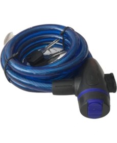 Resim Mavi Bisiklet Kilidi Çelik Halat 12 mm 1,5 M 