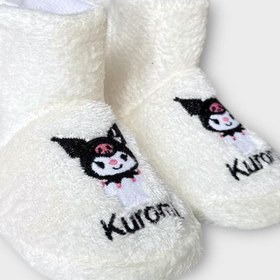 Resim Liger Çocuk Kuromi Nakış Detaylı Panduf BEYAZ 