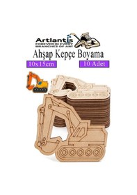 Resim Ahşap Boyama Araçlar 10 Adet 10x15cm Taşıtlar Boyama Figürü Etkinlik Çoçuk Gelişim Motor Beceri Kreş Anasınıfı Mor 