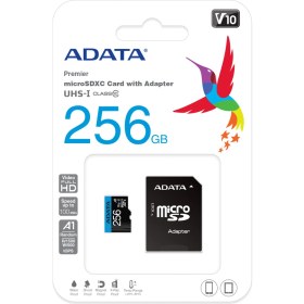 Resim Adata 256GB Premier microSDXC Card with Adapter UHS-I Class10 V10 Hafıza Kartı 