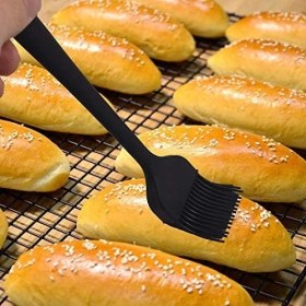 Resim Dayanıklı Silikon Spatula Seti, 6 Parça Set, Yapışmaz Kauçuk Spatula Mutfak Gereçleri Paslanmaz Çelik Çekirdekli, Pişirme ve Karıştırma, Bulaşık Makinesinde Yıkanabilir Fırın, Siyah 