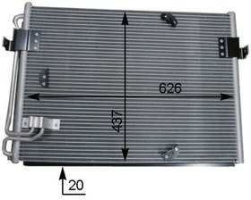 Resim MAHLE AC174000S | Klima Radyatörü BMW E31 90-98 