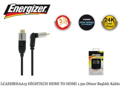 Resim Energizer LCAEHRHAA15 HİGHTECH HDMI TO HDMI 1.5m Döner Başlıklı Kablo 