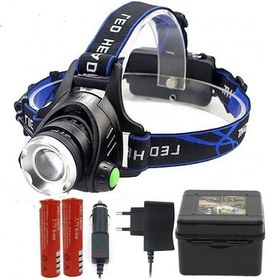 Resim F.B.i F-823a 5000 Lümen Su Geçirmez Şarjlı Kafa Lambası Siyah 