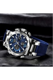 Resim Lige Erkek Lüks Spor Kronograf Su Geçirmez Kol Saati 